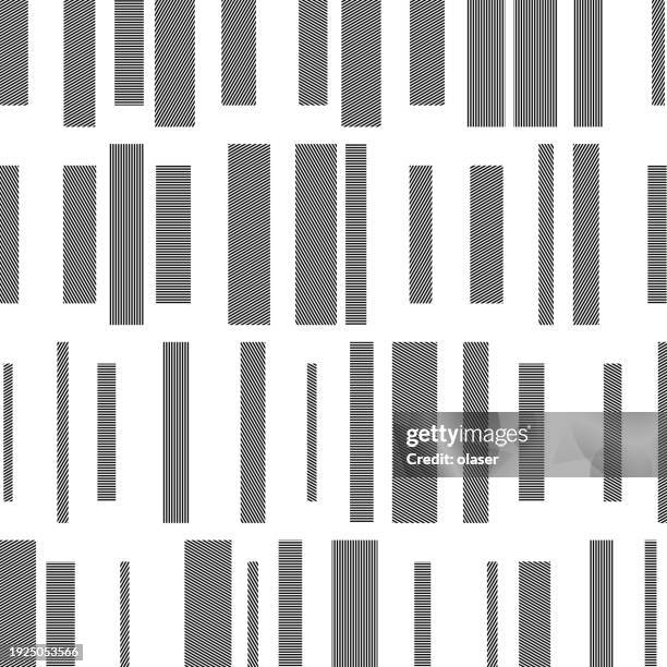 grayscale rectangles in different size in rows - book spine stock illustrations