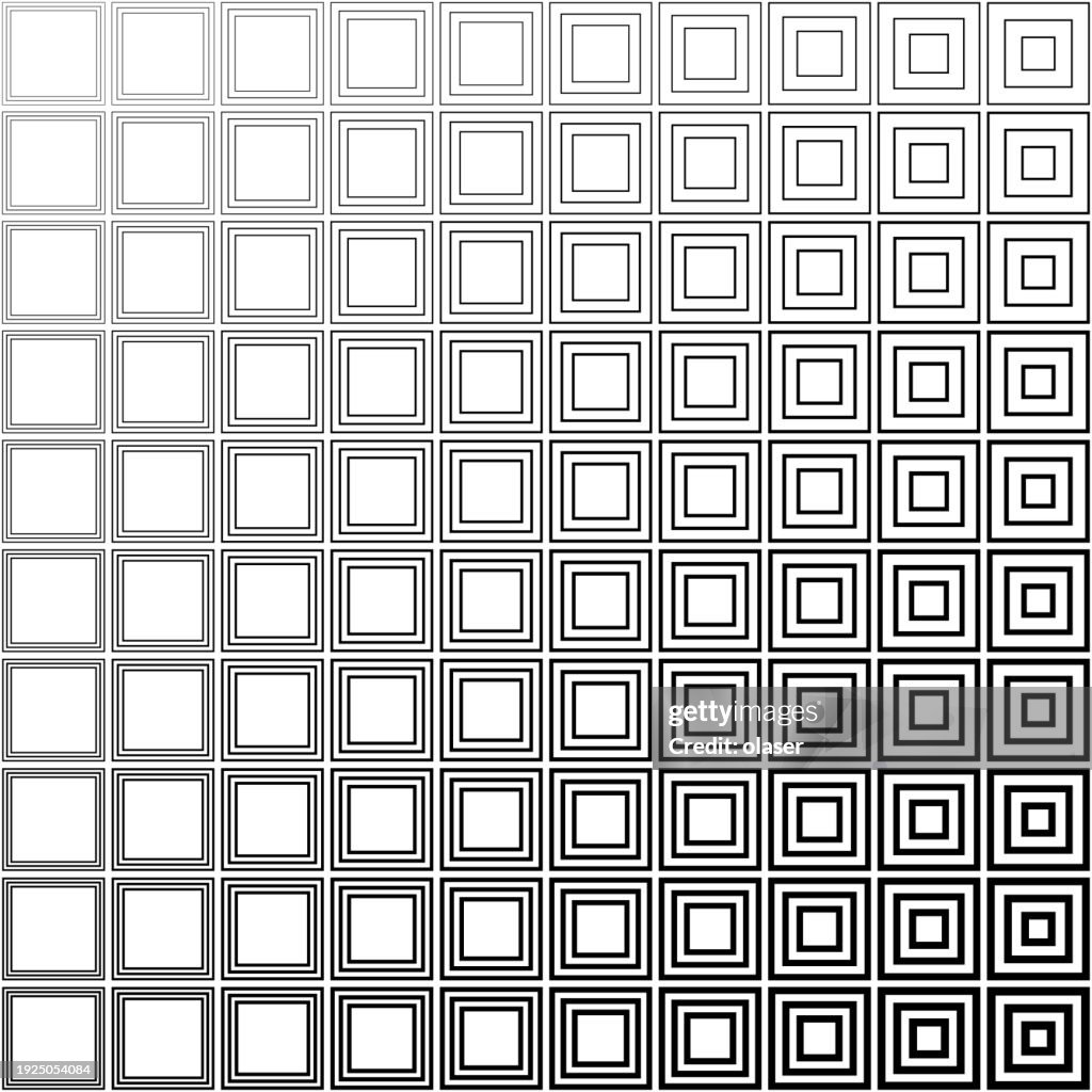 Striped Squares Pattern With Gradients High-Res Vector Graphic - Getty ...