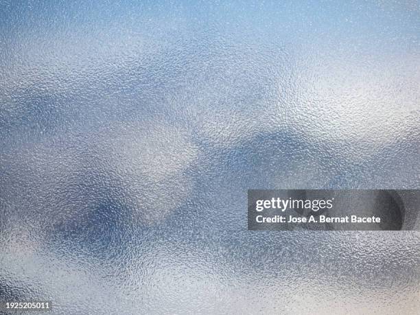 abstract background, shiny translucent glass texture of bluish tones. - is bildbanksfoton och bilder