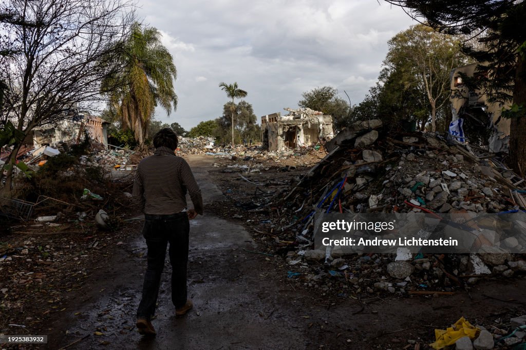 Kibbutz Be'eri three months after the Hamas attack of October 7
