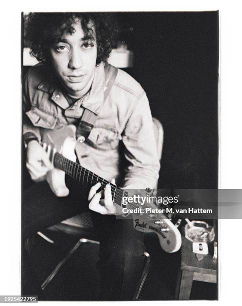 Albert Hammond Jr. Of The Strokes is photographed for NME magazine on March 30, 2005 in New York City.