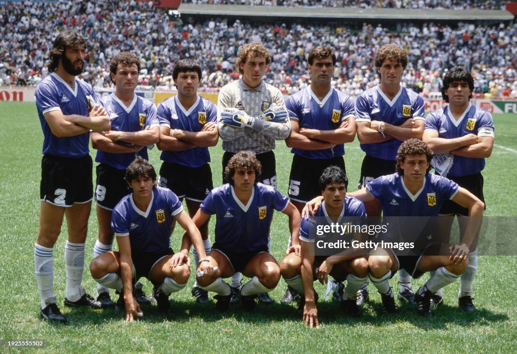Argentina Team v England 1986 FIFA World Cup Quarter Final