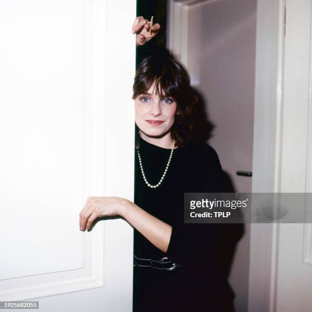 Portrait of French actress Valerie Quennessen , London, England, February 8, 1979.