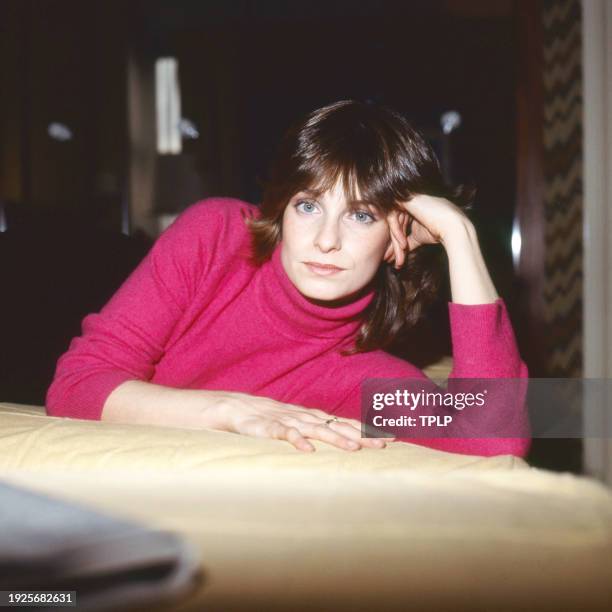 Portrait of French actress Valerie Quennessen , London, England, February 8, 1979.