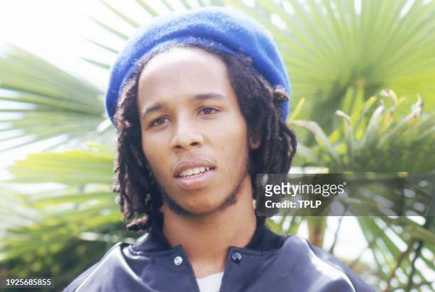 Photo of Jamaican Reggae musician Ziggy Marley at the Montreux Rock Festival, Montreux, Switzerland, May 12, 1988.