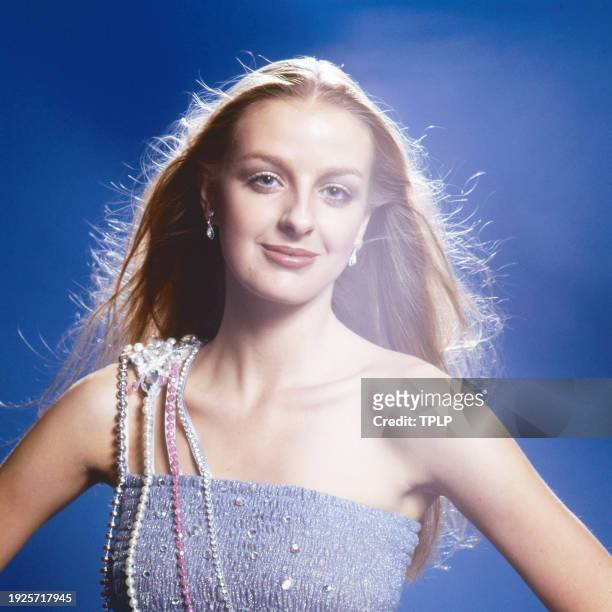 Portrait of British dancer Rosemary Hetherington, of the troupe Legs and Co, London, England, August 30, 1979.