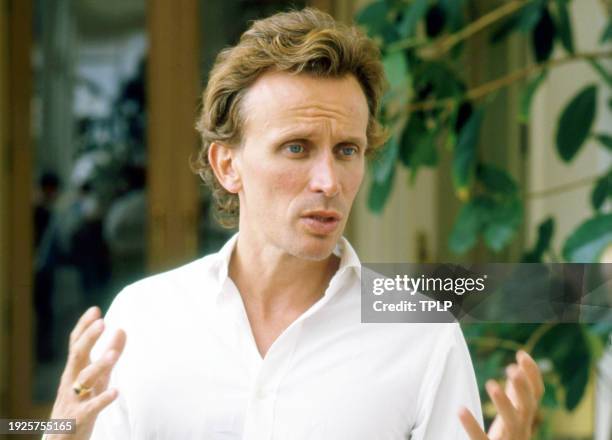 Photo of American actor Peter Weller, London, England, May 24, 1988.