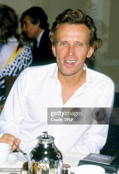 Portrait of American actor Peter Weller, London, England, May 24, 1988.