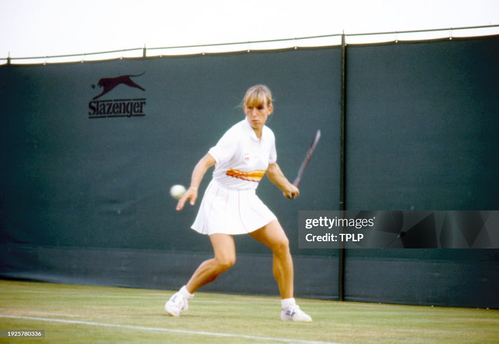 Martina Navratilova Play In The Wimbledon Final