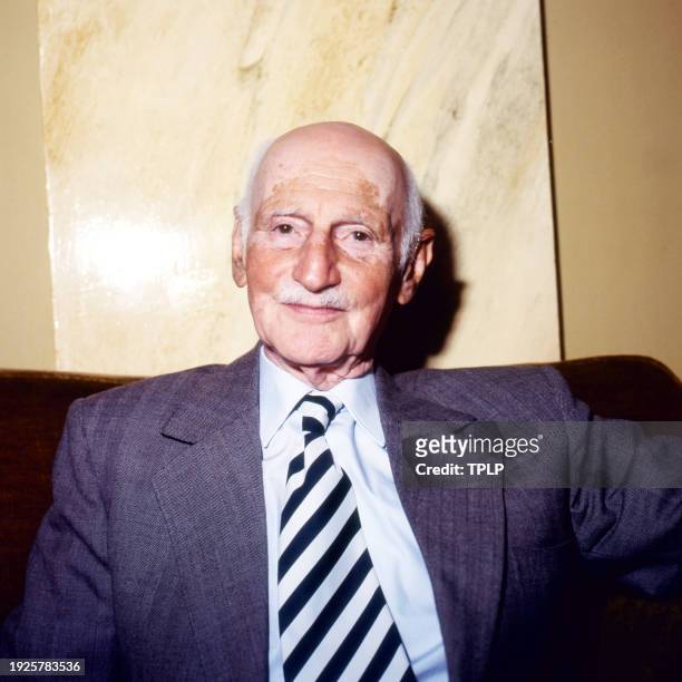 Portrait of German businessman and editor Otto Frank , London, England, May 15, 1979. He edited & published his daughter, Anne Frank's, journals as...
