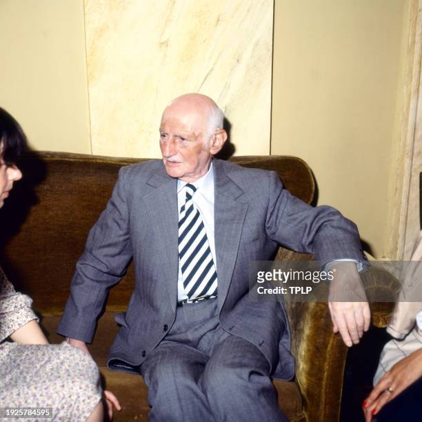 View of German businessman and editor Otto Frank , London, England, May 15, 1979. He edited & published his daughter, Anne Frank's, journals as 'The...