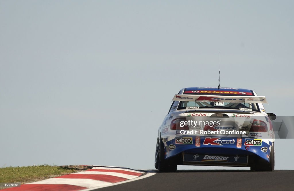 Getty Racing Rick Kelly of the K Mart Racing Team in action during practice for ...