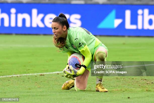 Lysianne Proulx of the Melbourne City FC seen in action during the 202324 A-League Women season Unite Round match between Western Sydney Wanderers FC...