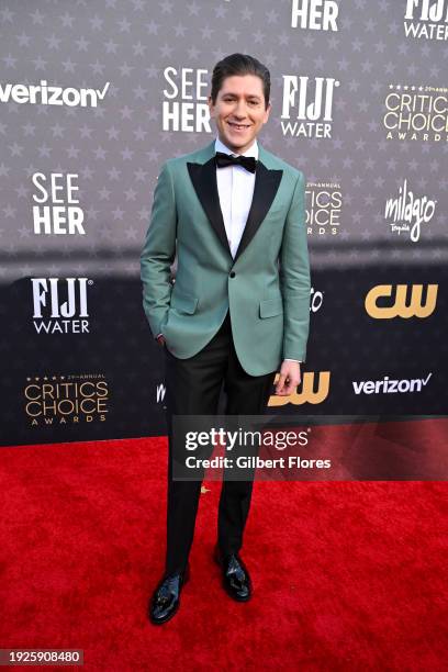 Michael Zegen at The 29th Critics' Choice Awards held at The Barker Hangar on January 14, 2024 in Santa Monica, California.