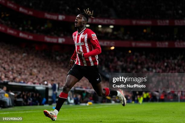 Nico Williams Left Winger of Athletic Club and Spain during the LaLiga EA Sports match between Athletic Bilbao and Real Sociedad at Estadio de San...