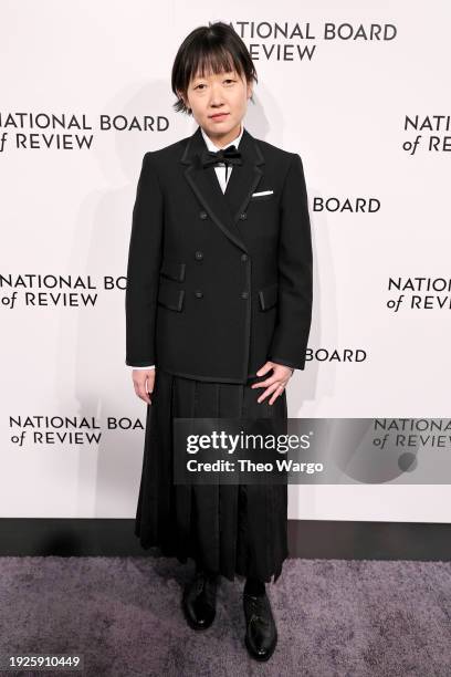 Celine Song attends the 2024 National Board of Review Gala at Cipriani 42nd Street on January 11, 2024 in New York City.