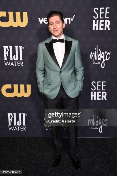 Michael Zegen at The 29th Critics' Choice Awards held at The Barker Hangar on January 14, 2024 in Santa Monica, California.