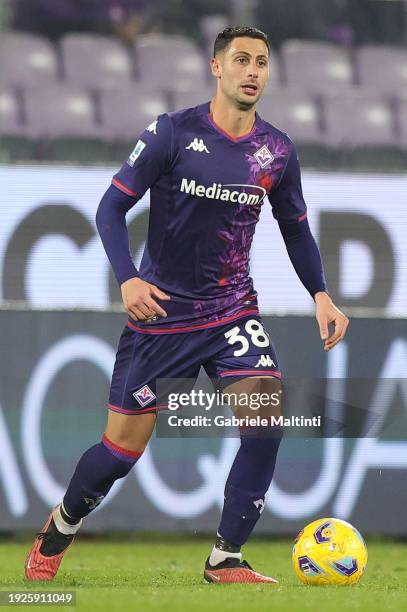 Rolando Mandragora of ACF Fiorentina in action during the Serie A TIM match between ACF Fiorentina and Udinese Calcio - Serie A TIM at Stadio Artemio...