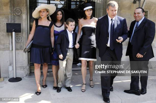 Cecilia Ciganer-Albeniz, aka the former Cecilia Sarkozy , her husband Richard Attias , Louis, son of Cecilia and French President Nicolas Sarkozy,...