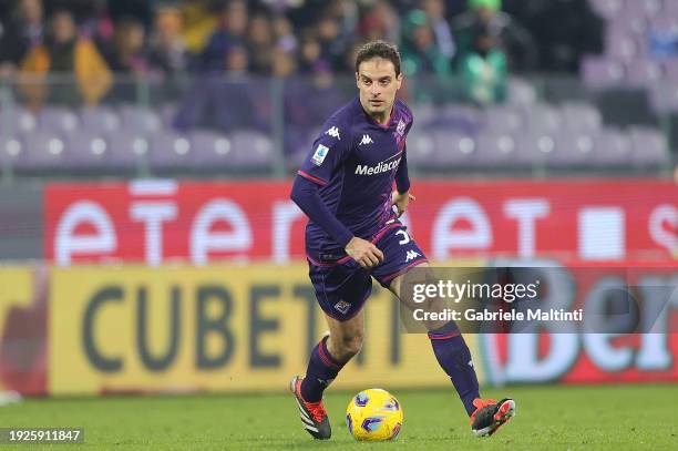 Giacomo Bonaventura of ACF Fiorentina in action during the Serie A TIM match between ACF Fiorentina and Udinese Calcio - Serie A TIM at Stadio...