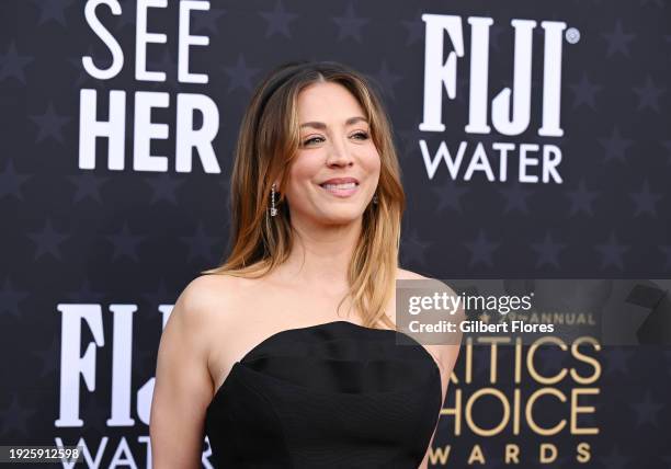 Kaley Cuoco at The 29th Critics' Choice Awards held at The Barker Hangar on January 14, 2024 in Santa Monica, California.