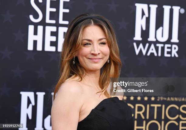 Kaley Cuoco at The 29th Critics' Choice Awards held at The Barker Hangar on January 14, 2024 in Santa Monica, California.