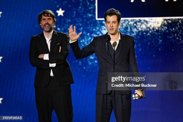 Andrew Wyatt and Mark Ronson accept the award for Best Original Song for "I'm Just Ken" from the Barbie movie, at The 29th Critics' Choice Awards...