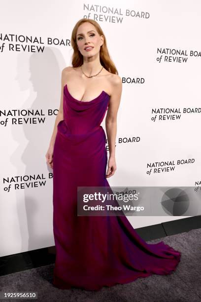 Jessica Chastain attends the 2024 National Board of Review Gala at Cipriani 42nd Street on January 11, 2024 in New York City.