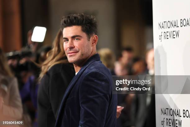 Zac Efron attends the 2024 National Board of Review Gala at Cipriani 42nd Street on January 11, 2024 in New York City.