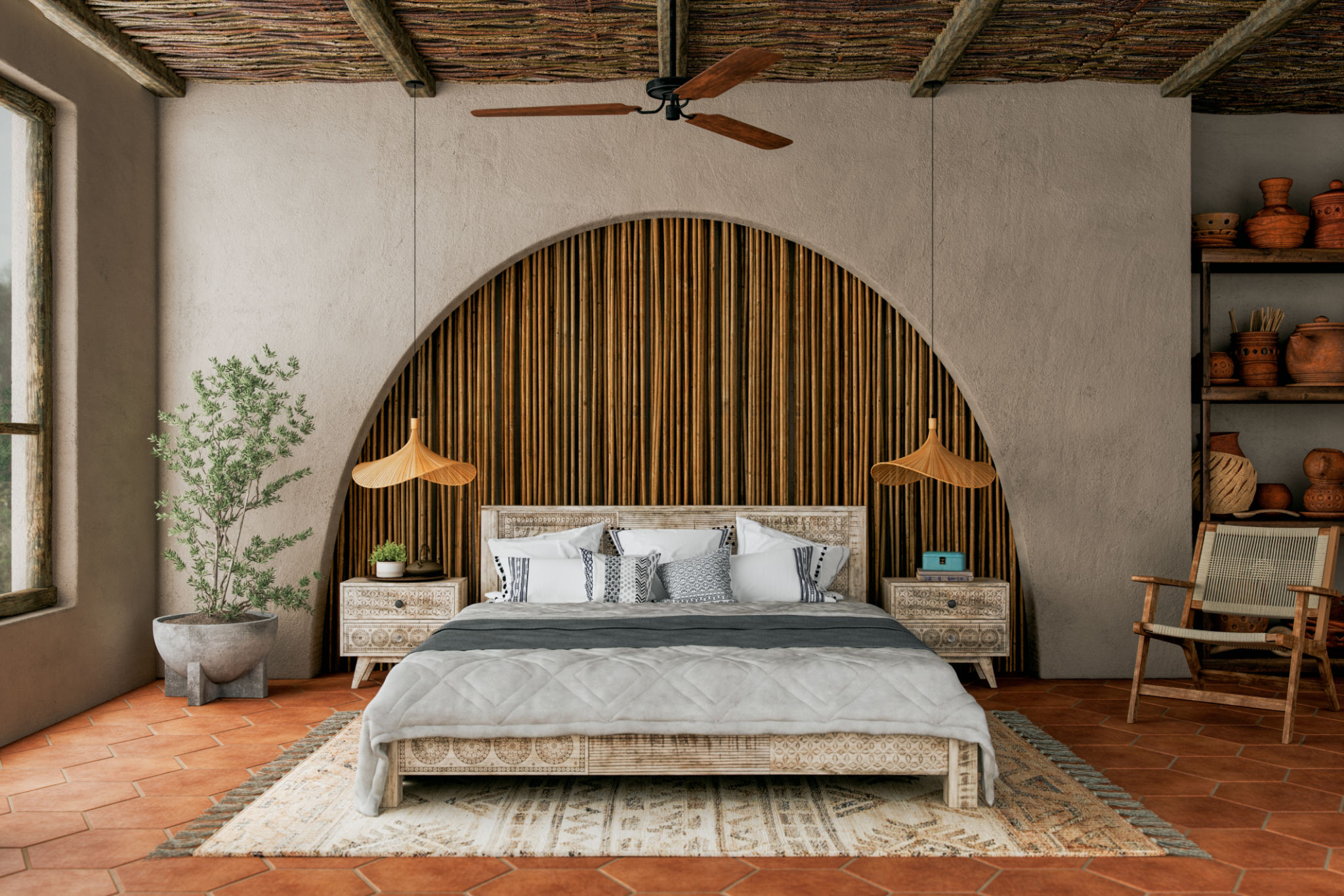 Modern Rustic Bedroom Interior Modern Rustic Bedroom Interior