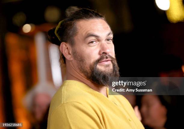 Jason Momoa attends the Los Angeles special screening of "Common Ground" at Samuel Goldwyn Theater on January 11, 2024 in Beverly Hills, California.