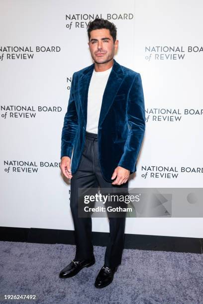 Zac Efron attends the 2024 National Board Of Review Gala at Cipriani 42nd Street on January 11, 2024 in New York City.