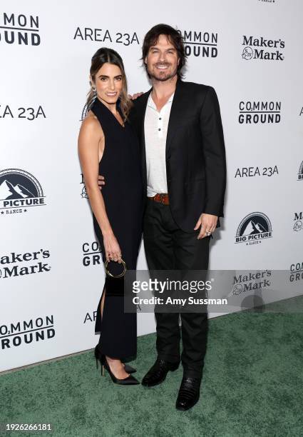 Nikki Reed and Ian Somerhalder attend the Los Angeles special screening of "Common Ground" at Samuel Goldwyn Theater on January 11, 2024 in Beverly...