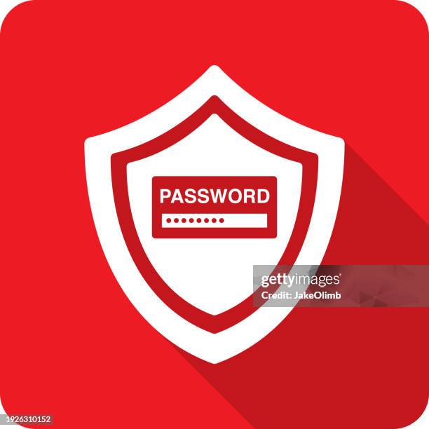 shield password icon silhouette 2 - open checking account stock illustrations