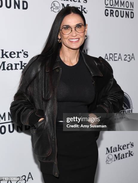 Demi Moore attends the Los Angeles special screening of "Common Ground" at Samuel Goldwyn Theater on January 11, 2024 in Beverly Hills, California.