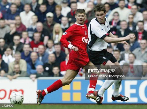 Gerrard Battles With Finnan Gerrard Battles With Finnan