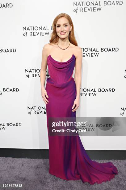 Jessica Chastain attends the 2024 National Board of Review Gala at Cipriani 42nd Street on January 11, 2024 in New York City.