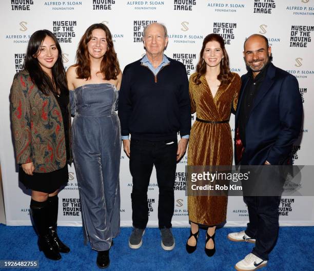Beatrice Loayza, Justine Beed, Doron Weber, Lara Palmqvist and Aziz Isham attend the 2023 Sloan Student Prizes, presented by Museum of the Moving...