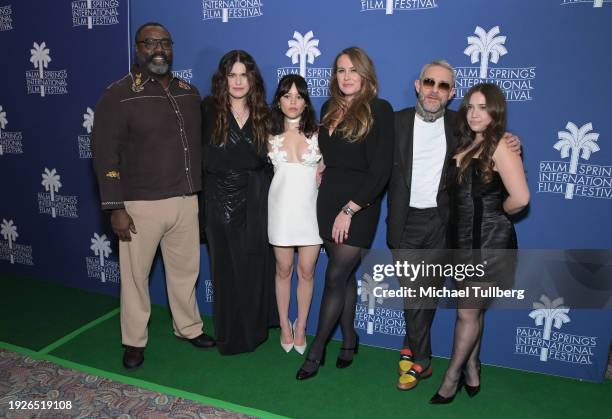 Actor Bashir Salahuddin, writer/director Jade Halley Bartlett, actress Jenna Ortega, producer Mary-Margaret Kunze, and actors Martin Freeman and...