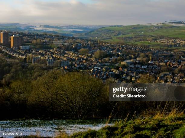 outskirts of sheffield - silentfoto sheffield stock pictures, royalty-free photos & images