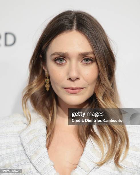 Elizabeth Olsen attends the National Board Of Review 2024 Awards Gala at Cipriani 42nd Street on January 11, 2024 in New York City.