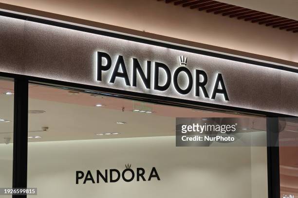 Pandora jewelry store is seen in Shanghai, China, on January 14, 2024.