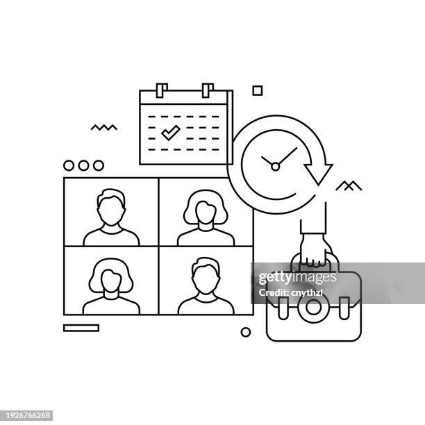 Hybrid Work Module Logo Hybrid It Icon Photos and Premium High Res Pictures - Getty Images