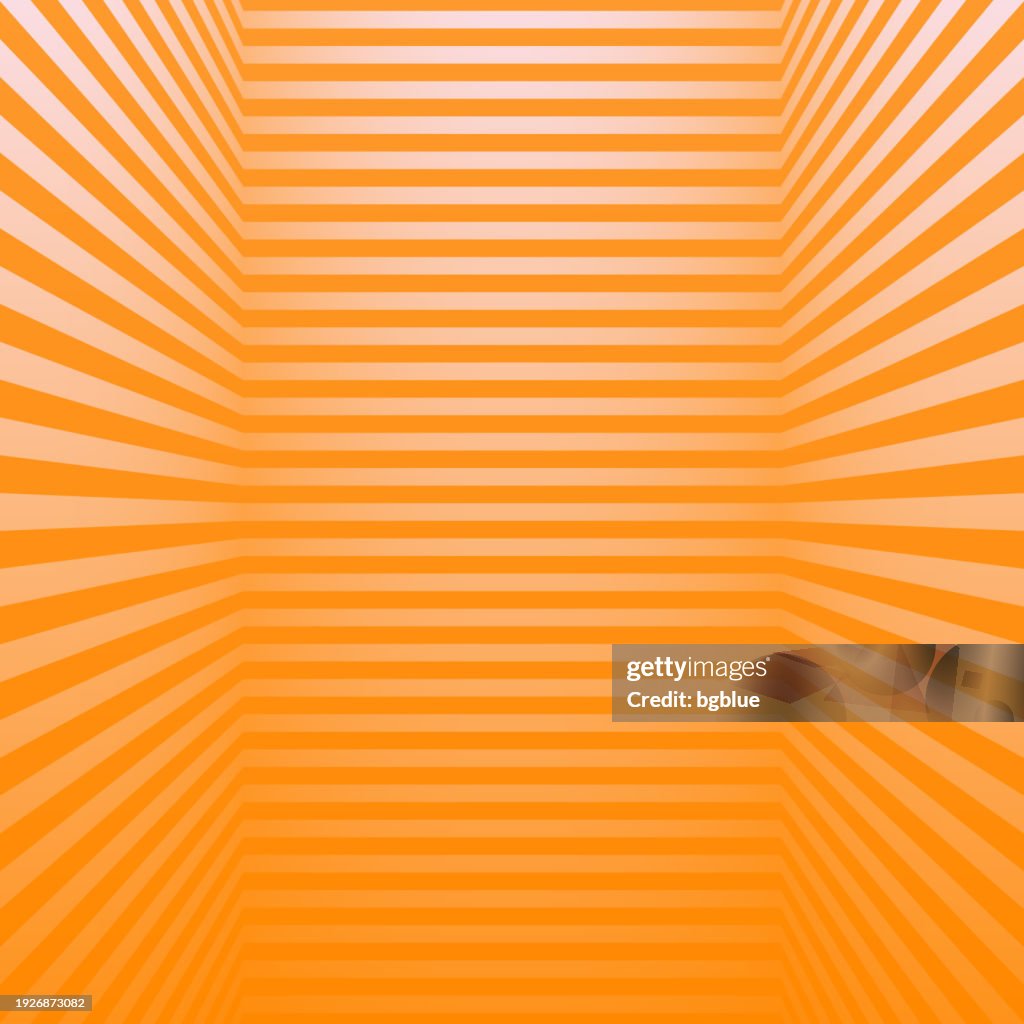 Abstract striped background and Orange gradient - Trendy 3D background