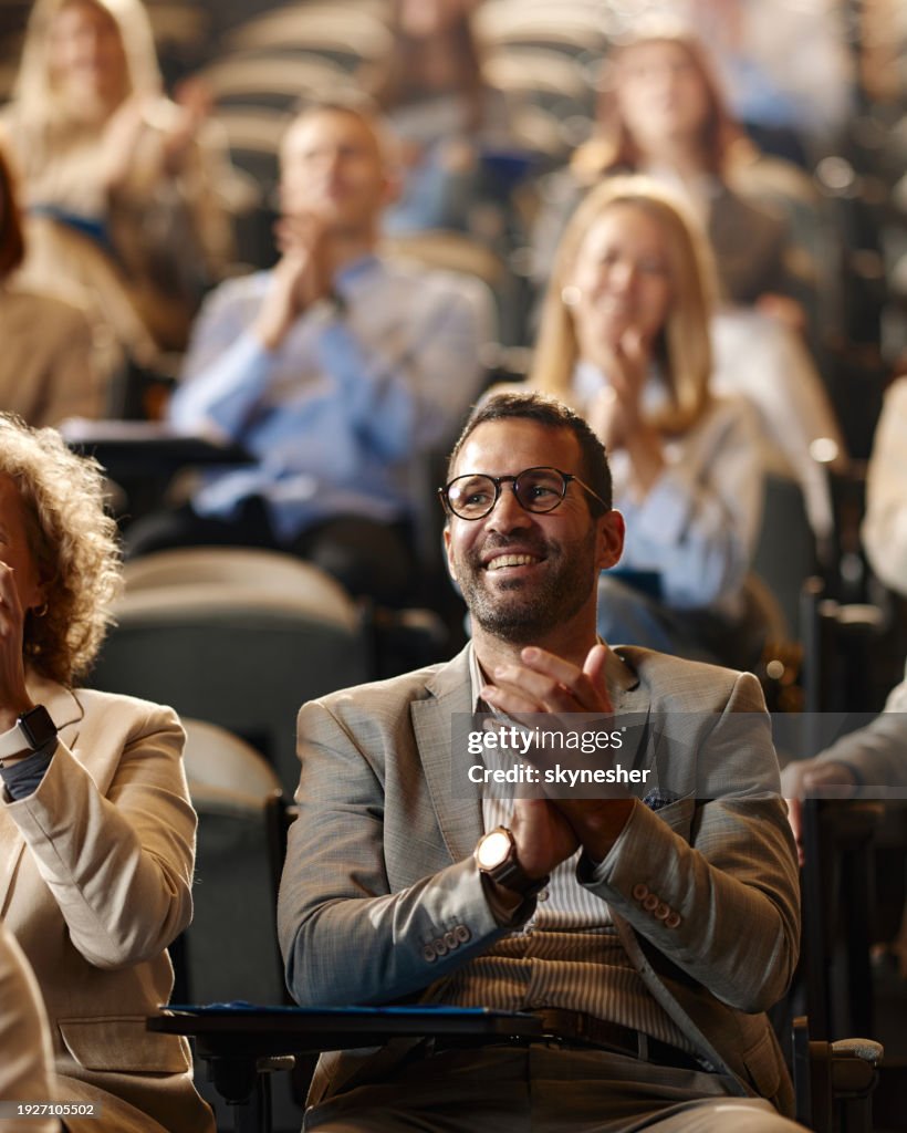 Applauding on a seminar!