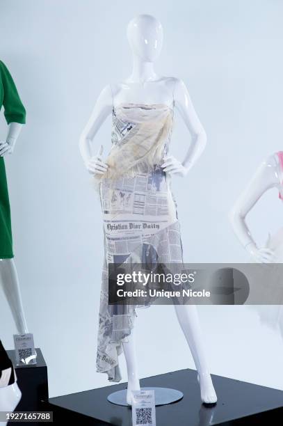 As seen during Julien's Auctions Presents "Unstoppable: Signature Styles Of Iconic Women In Fashion" at Julien's Auctions on January 11, 2024 in...