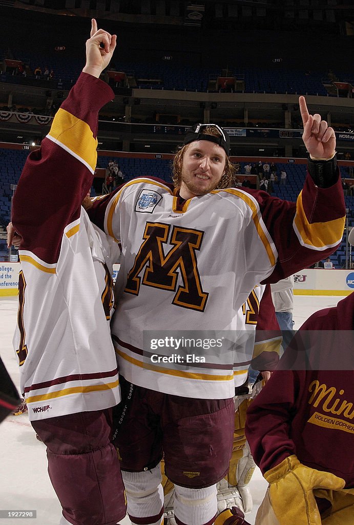 Vanek celebrates