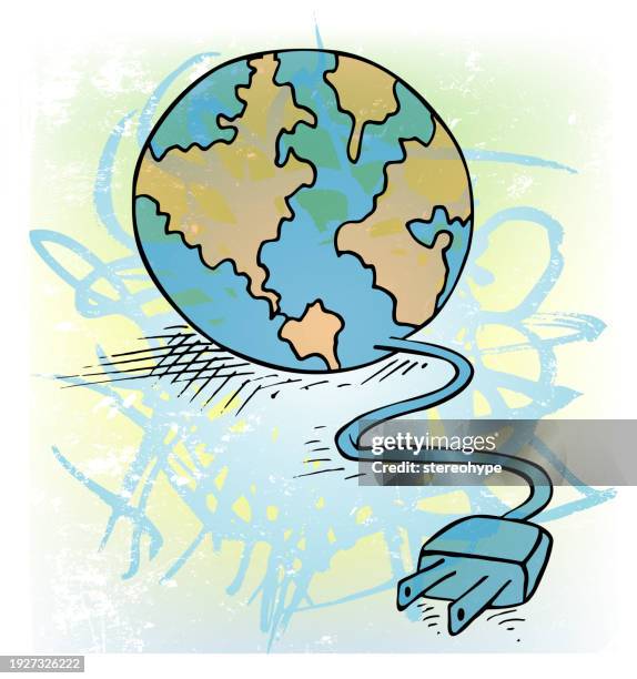 planet reset - global-powerpoint-background stock illustrations