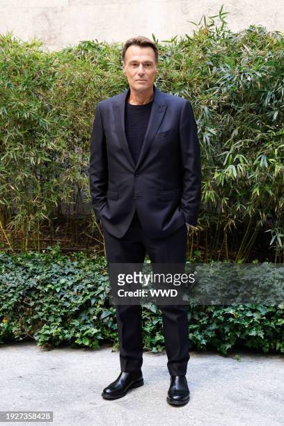 Piero Piazzi at Giorgio Armani Men's Fall 2024 as part of Milan Men's Fashion Week held on January 15, 2024 in Milan, Italy.