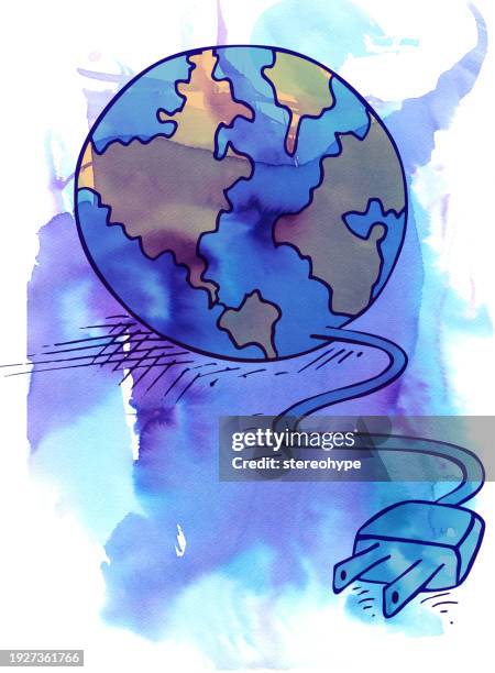 reset planet - global-powerpoint-background stock illustrations